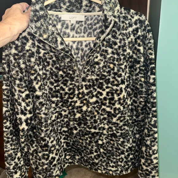 LOFT XS 3/4 Zip Animal Print. MUST BE BUNDLED - Picture 5 of 8
